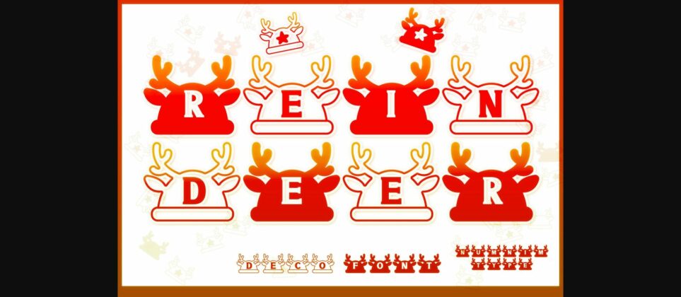Reindeer Font Poster 3