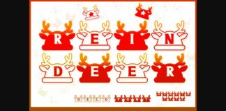 Reindeer Font Poster 1