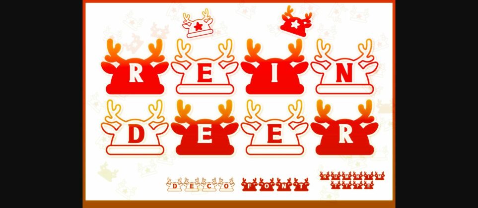 Reindeer Font Poster 1