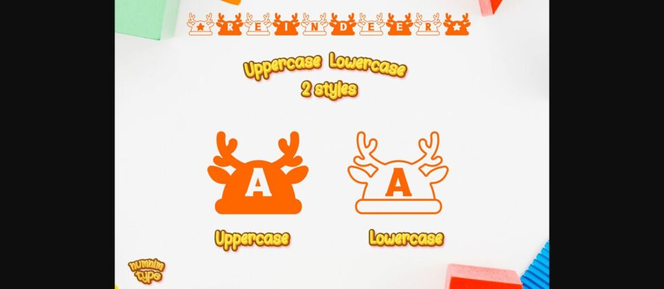 Reindeer Font Poster 4