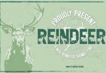 Reindeer Font Poster 1