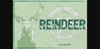 Reindeer Font Poster 1