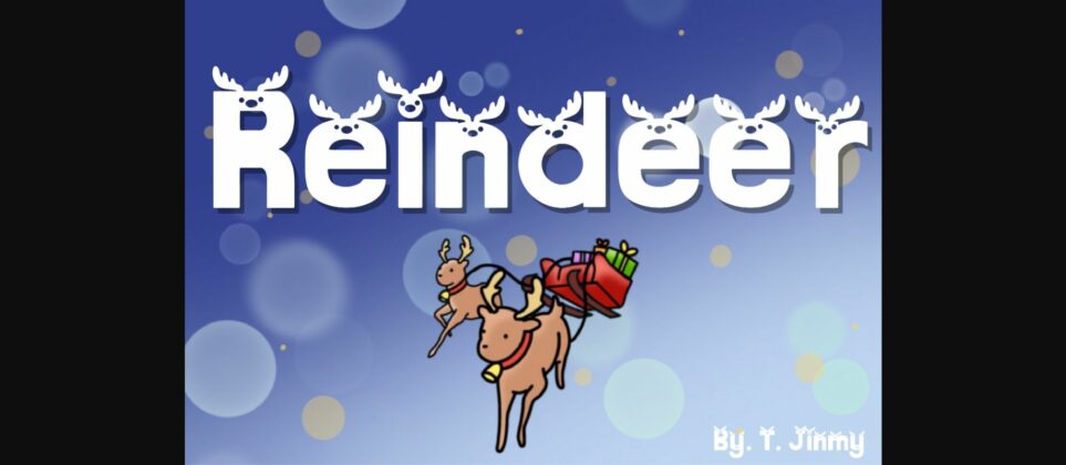 Reindeer Font Poster 3