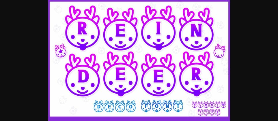 Reindeer Font Poster 3