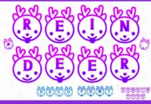 Reindeer Font Poster 1