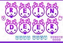 Reindeer Font Reindeer Font Poster 1