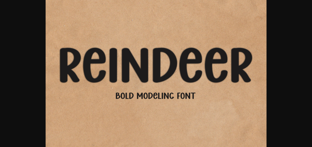 Reindeer Font Poster 3