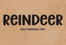 Reindeer Font Poster 1