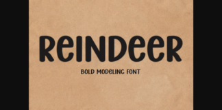 Reindeer Font Poster 1