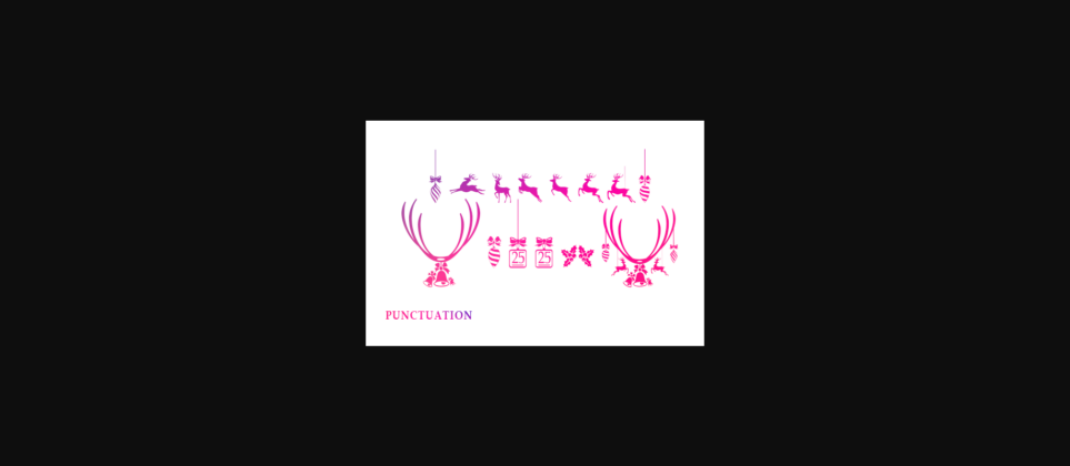 Reindeer Monogram Font Poster 8