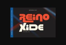 Reino Xide Font Poster 1