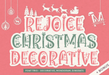 Rejoice Christmas Font Poster 1