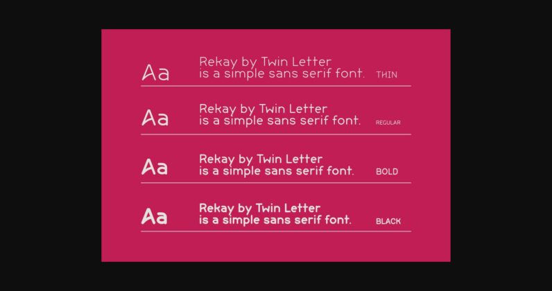 Rekay Font Poster 4