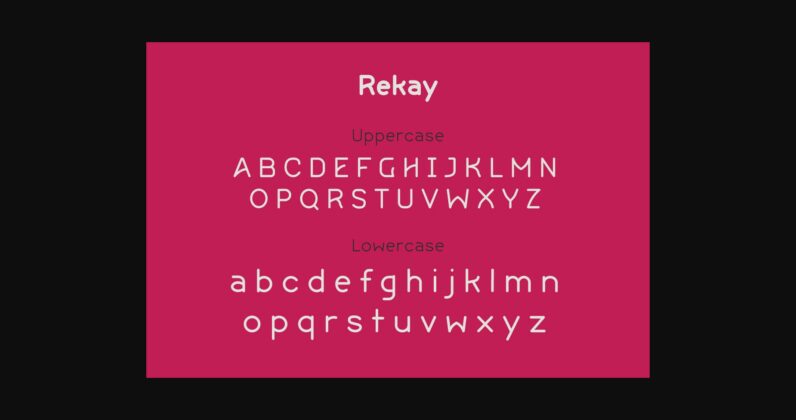 Rekay Font Poster 11