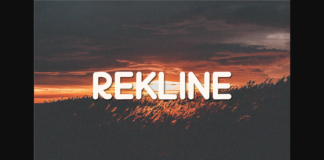 Rekline Font Poster 1