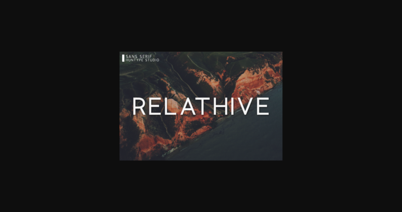 Relathive Font Poster 3