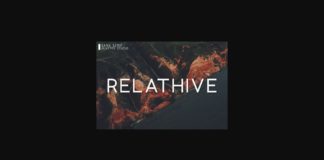 Relathive Font Poster 1