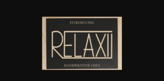 Relaxii Font Poster 1