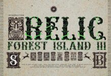 Relic Forest Island Iii Font Poster 1