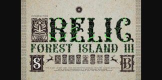 Relic Forest Island Iii Font Poster 1