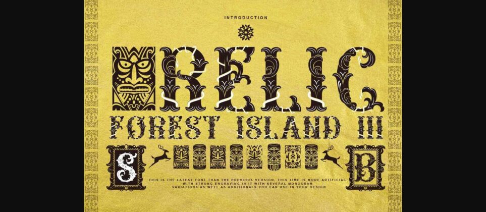 Relic Forest Island Iii Font Poster 4