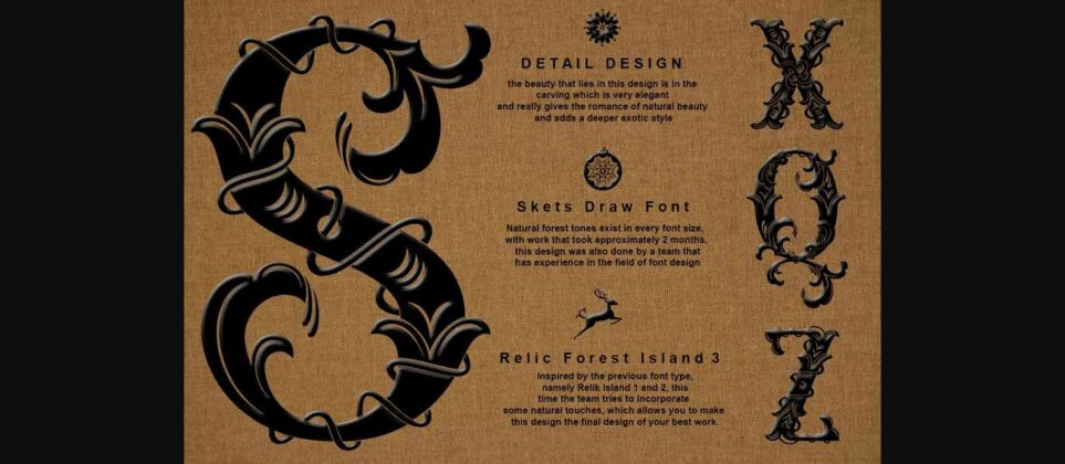 Relic Forest Island Iii Font Poster 8