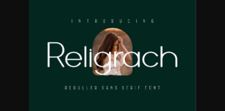 Religrach Font Poster 1