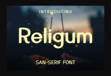 Religum Font Poster 1