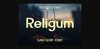 Religum Font Poster 1