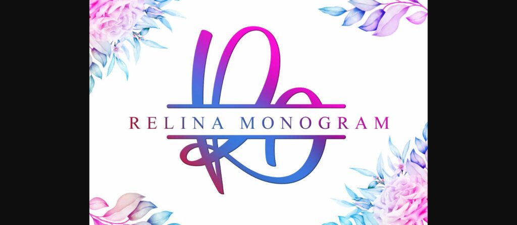 Relina Monogram Font Poster 1