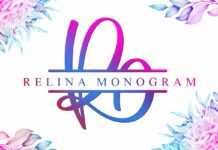 Relina Monogram Font Poster 1