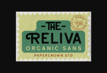 Reliva Font Poster 1