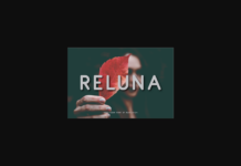 Reluna Font Poster 1