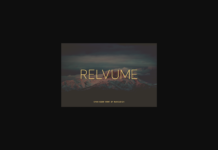 Relvume Font Poster 1