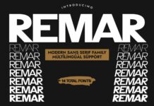 Remar Font Poster 1