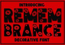 Remembrance Font Poster 1