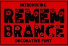 Remembrance Font Remembrance Font Poster 1