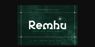 Remhu Font Poster 1