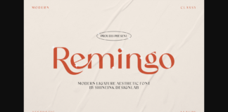 Remingo Font Poster 1