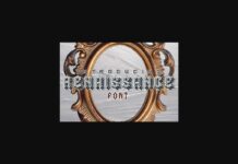 Renaissance Font Poster 1