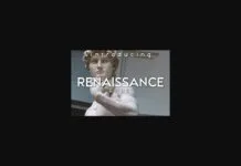 Renaissance Font Poster 1