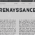 Renayssance Font