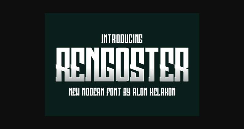 Rengoster Font Poster 3
