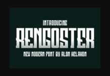 Rengoster Font Poster 1