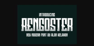 Rengoster Font Poster 1