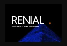 Renial Font Renial Font Poster 1
