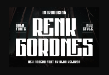 Renk Gordnes Font Poster 1