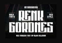 Renk Gordnes Font Renk Gordnes Font Poster 1