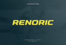 Renoric Font Renoric Font Poster 1