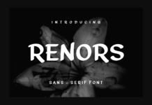 Renors Font Poster 1